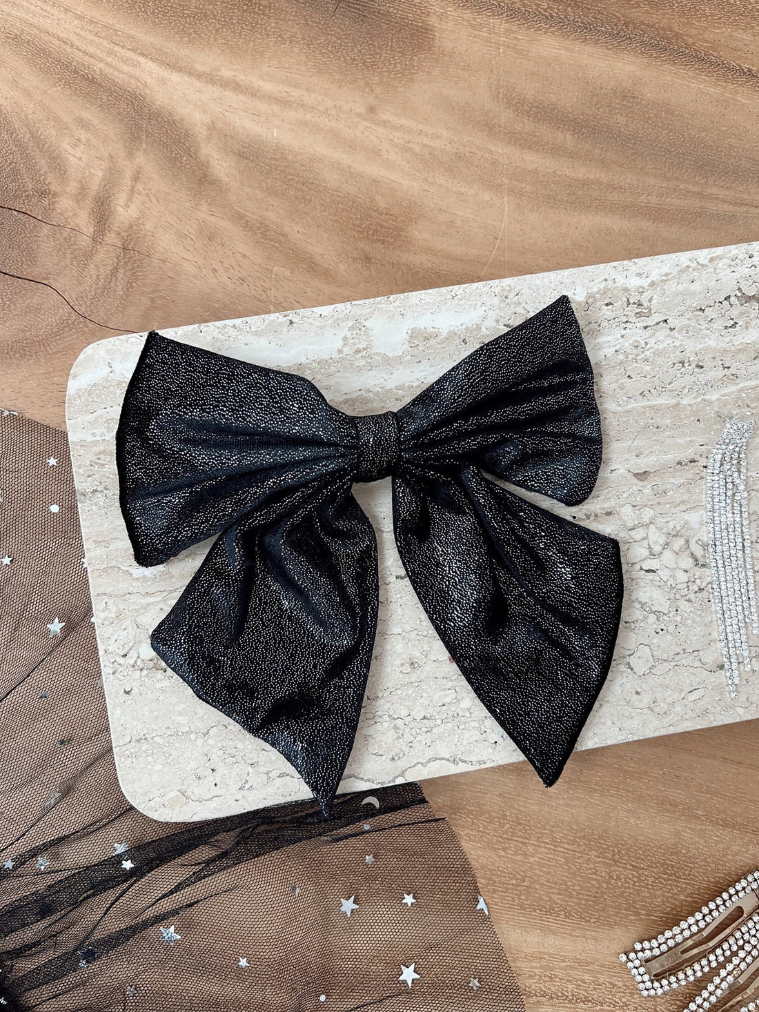 Barrette NOEUD - Noir