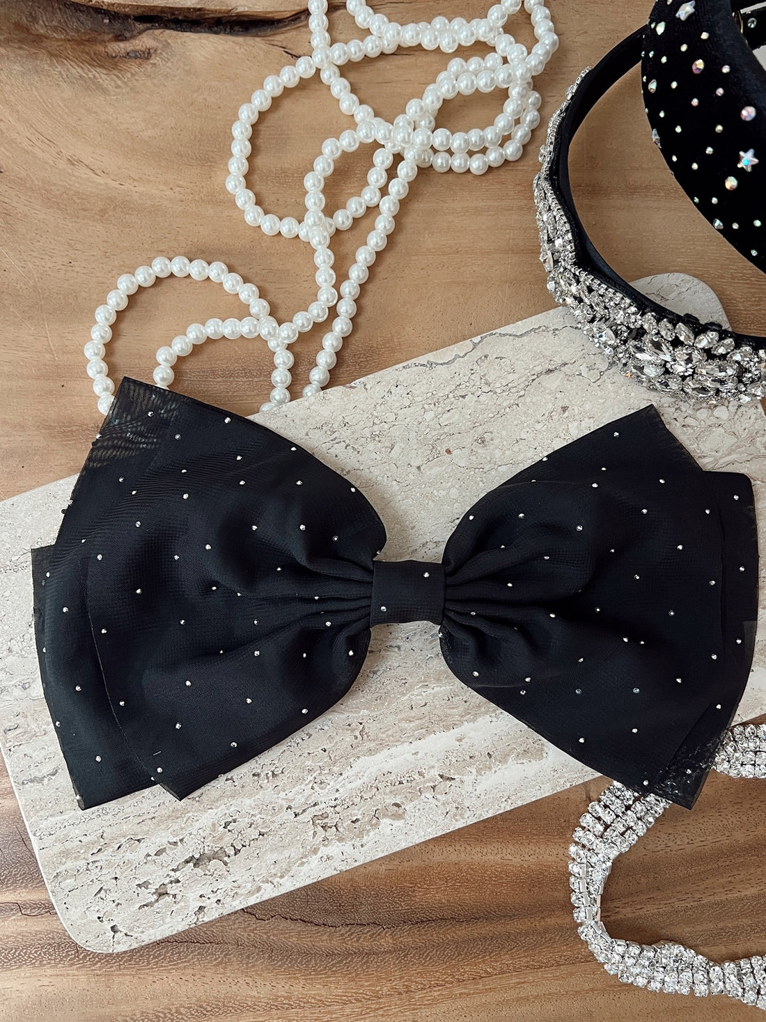 Barrette PAILLETTE - Noir
