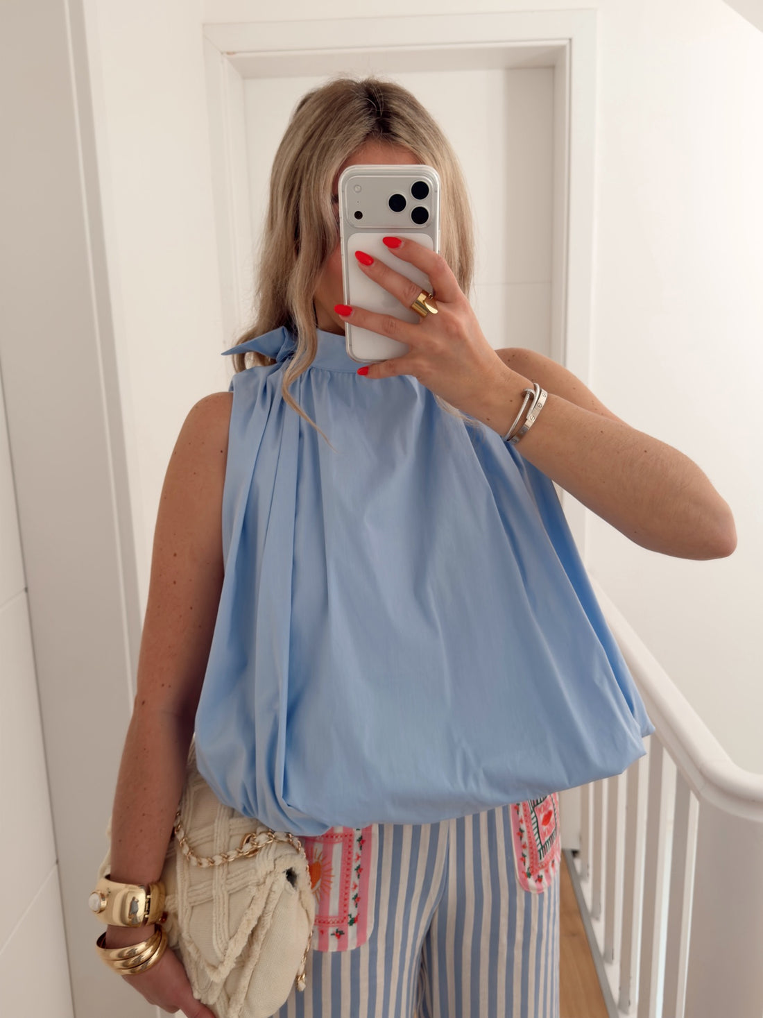 Blouse ESTHER - Bleu
