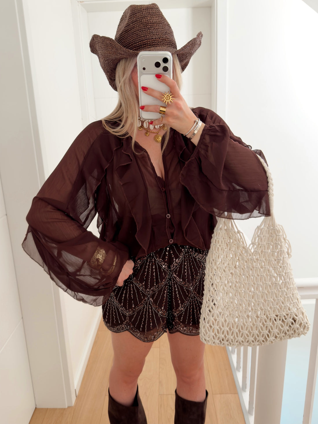 Blouse SHEILA - Marron