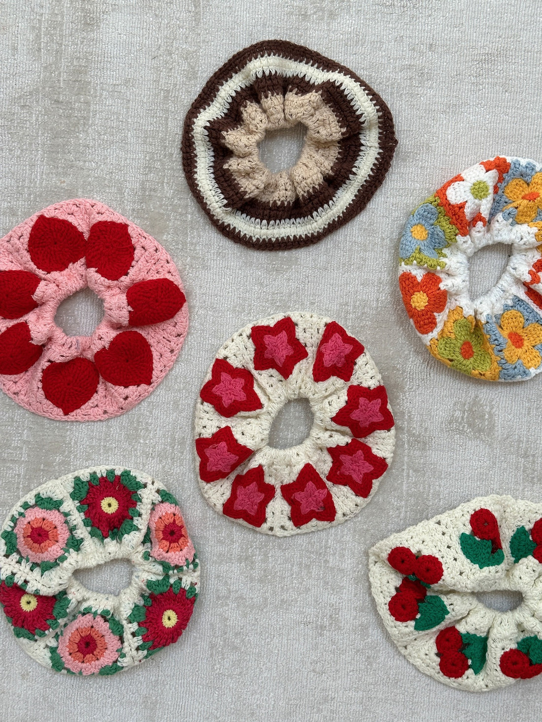 Chouchou CROCHET - Rose