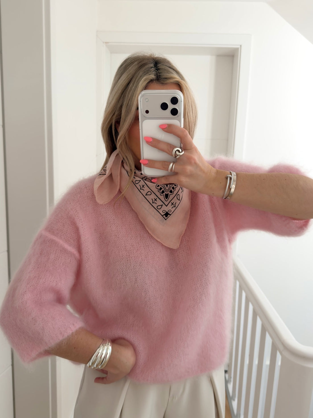 Foulard MONTAINE - Rose