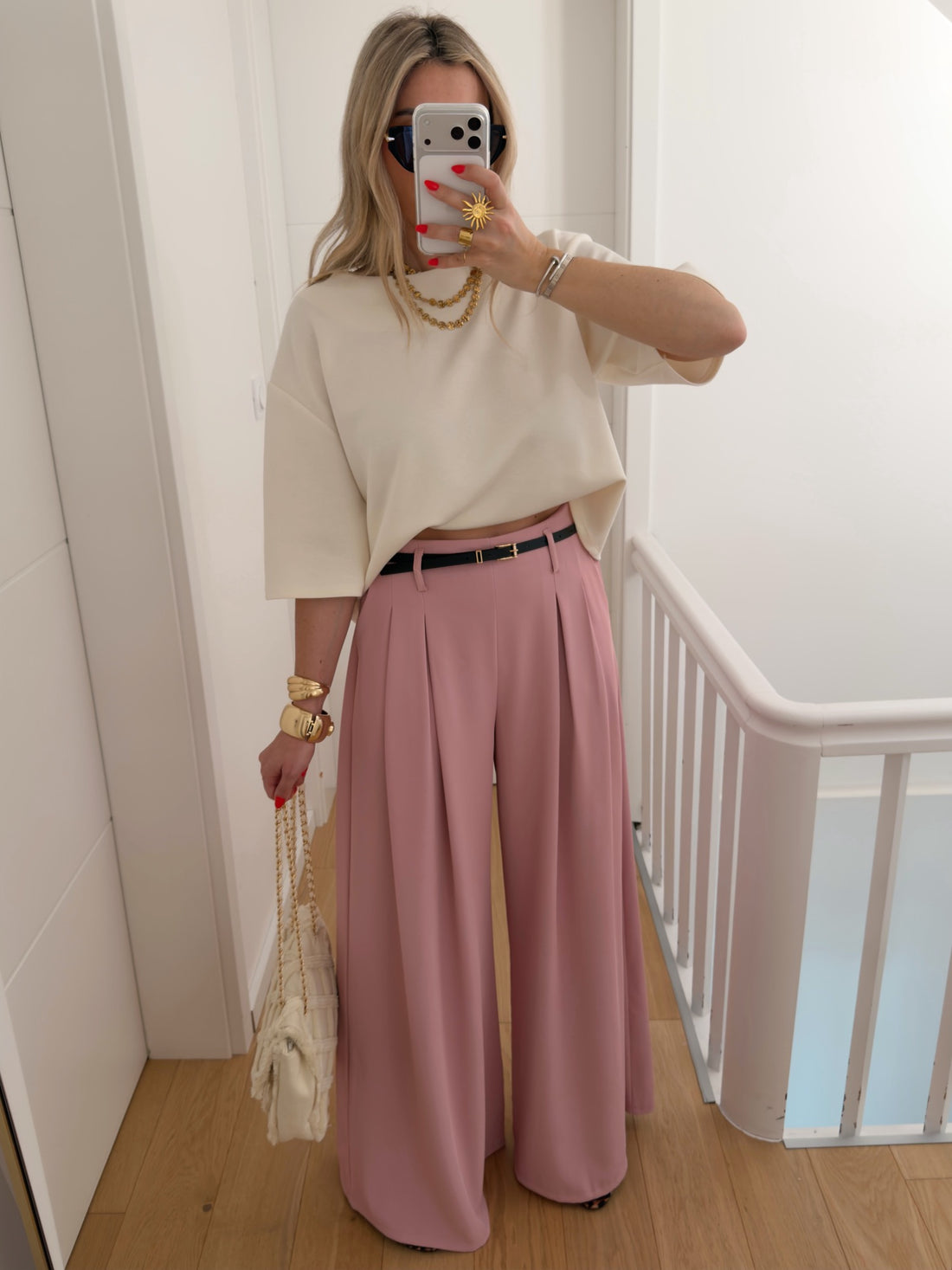 Pantalon PRISCILLIA - Rose