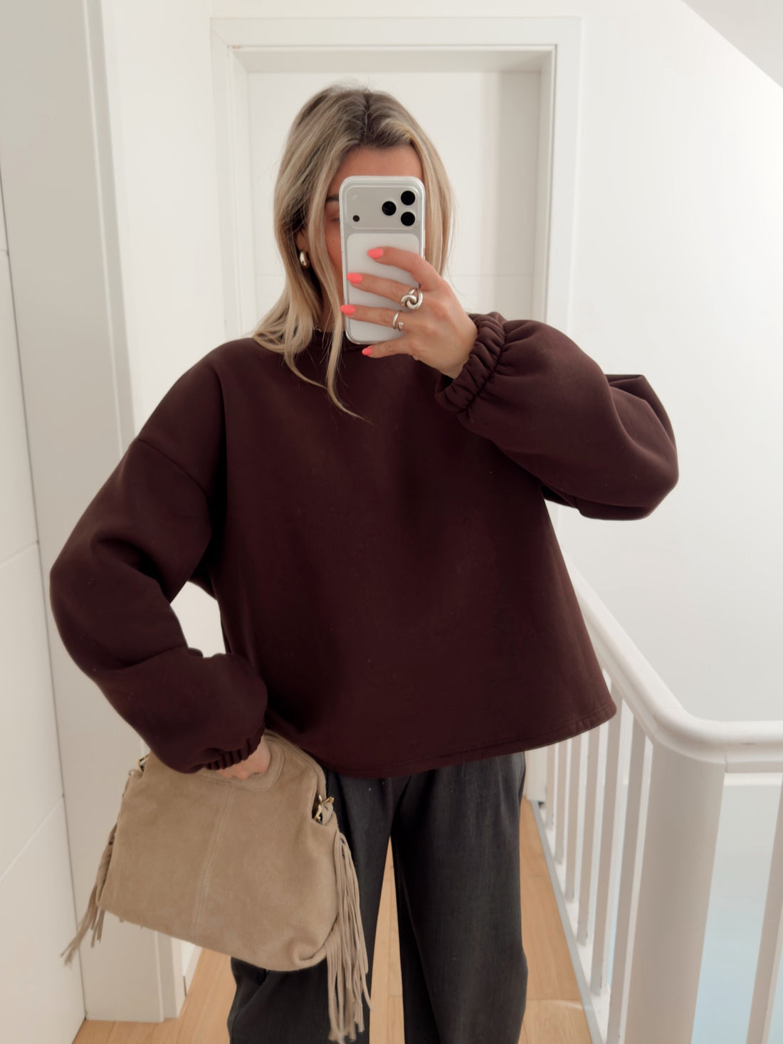 Pull MOMMY - Marron