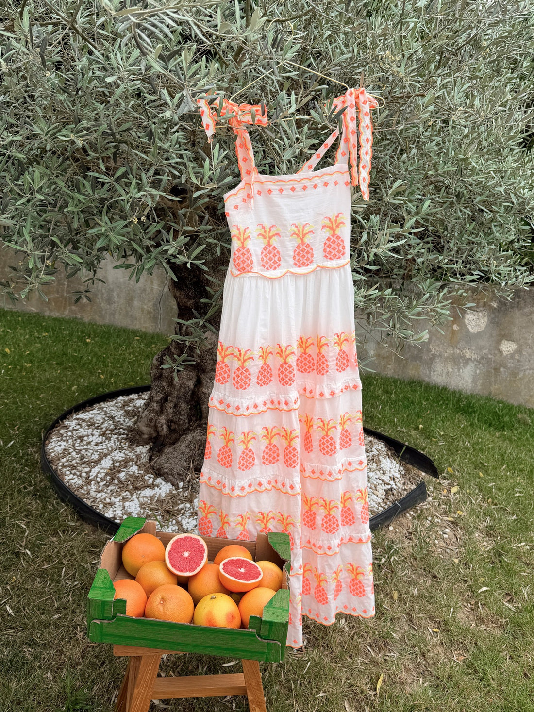 Robe ANANAS - Blanc