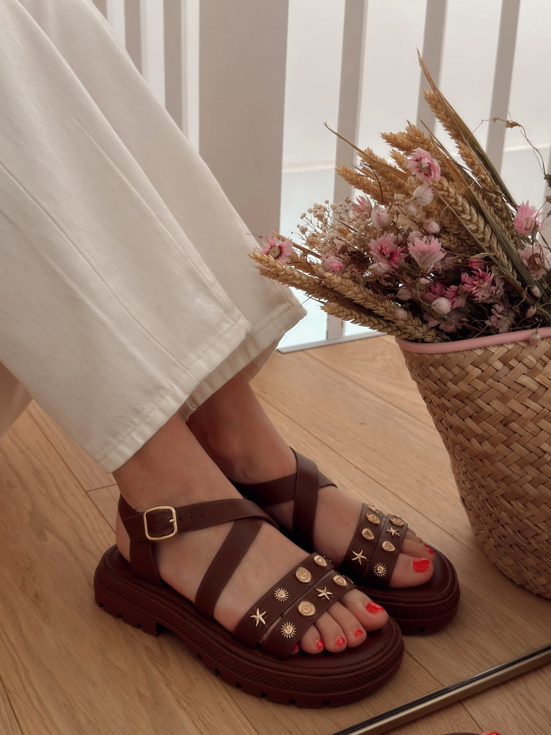 Sandales ADELE - Marron