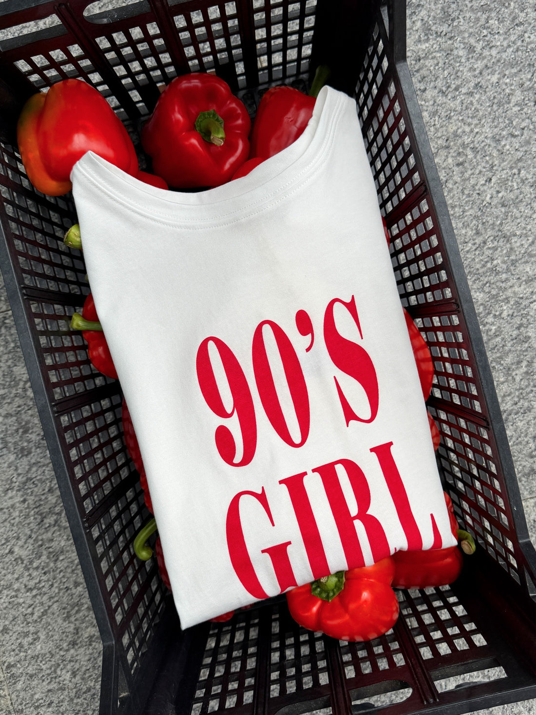 T-shirt 90 GIRL - Blanc
